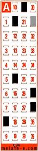 Volante ganador del sorteo 694 de Melate Retro