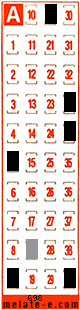 Volante ganador del sorteo 698 de Melate Retro