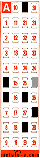 Volante ganador del sorteo 699 de Melate Retro