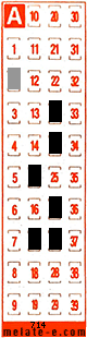 Volante ganador del sorteo 714 de Melate Retro