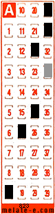 Volante ganador del sorteo 823 de Melate Retro