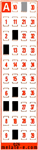 Volante ganador del sorteo 826 de Melate Retro
