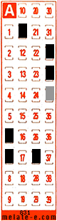 Volante ganador del sorteo 831 de Melate Retro