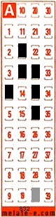 Volante ganador del sorteo 832 de Melate Retro