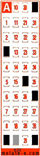 Volante ganador del sorteo 833 de Melate Retro