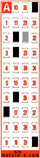 Volante ganador del sorteo 834 de Melate Retro