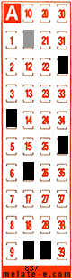 Volante ganador del sorteo 837 de Melate Retro