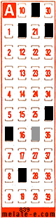 Volante ganador del sorteo 839 de Melate Retro