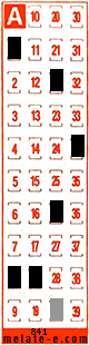 Volante ganador del sorteo 841 de Melate Retro