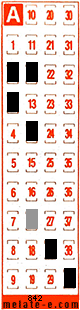 Volante ganador del sorteo 842 de Melate Retro