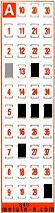 Volante ganador del sorteo 843 de Melate Retro