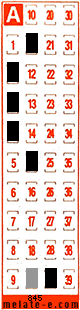 Volante ganador del sorteo 845 de Melate Retro