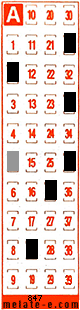 Volante ganador del sorteo 847 de Melate Retro