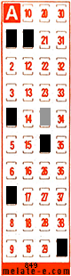 Volante ganador del sorteo 849 de Melate Retro