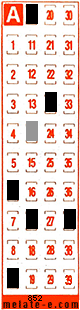 Volante ganador del sorteo 852 de Melate Retro