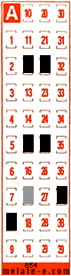Volante ganador del sorteo 854 de Melate Retro