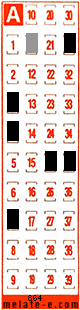 Volante ganador del sorteo 864 de Melate Retro