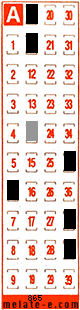 Volante ganador del sorteo 865 de Melate Retro