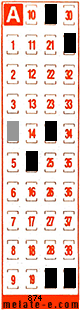 Volante ganador del sorteo 874 de Melate Retro