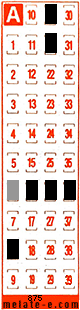 Volante ganador del sorteo 875 de Melate Retro