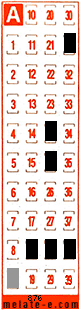 Volante ganador del sorteo 876 de Melate Retro