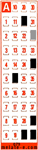 Volante ganador del sorteo 879 de Melate Retro