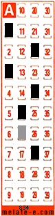 Volante ganador del sorteo 884 de Melate Retro