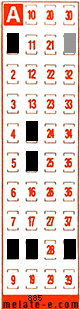 Volante ganador del sorteo 885 de Melate Retro