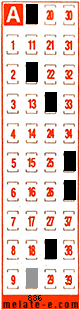 Volante ganador del sorteo 886 de Melate Retro