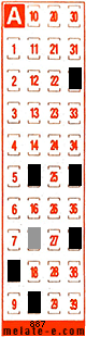 Volante ganador del sorteo 887 de Melate Retro