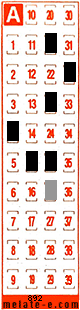 Volante ganador del sorteo 892 de Melate Retro
