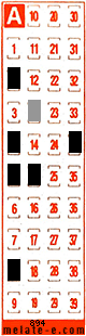 Volante ganador del sorteo 894 de Melate Retro