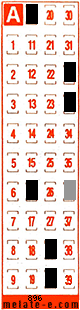Volante ganador del sorteo 896 de Melate Retro