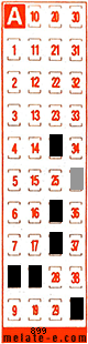 Volante ganador del sorteo 899 de Melate Retro
