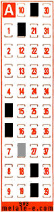 Volante ganador del sorteo 909 de Melate Retro