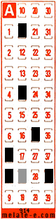 Volante ganador del sorteo 914 de Melate Retro