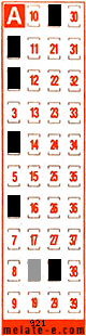 Volante ganador del sorteo 921 de Melate Retro