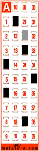 Volante ganador del sorteo 943 de Melate Retro