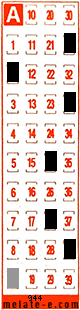 Volante ganador del sorteo 944 de Melate Retro