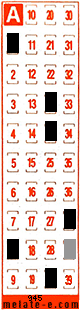 Volante ganador del sorteo 945 de Melate Retro