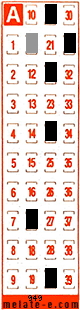 Volante ganador del sorteo 949 de Melate Retro