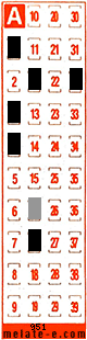 Volante ganador del sorteo 951 de Melate Retro