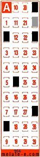 Volante ganador del sorteo 966 de Melate Retro