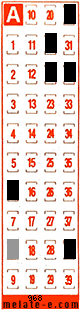Volante ganador del sorteo 968 de Melate Retro