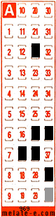 Volante ganador del sorteo 969 de Melate Retro