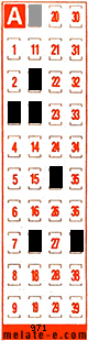 Volante ganador del sorteo 971 de Melate Retro