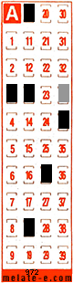 Volante ganador del sorteo 972 de Melate Retro
