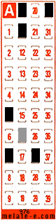 Volante ganador del sorteo 976 de Melate Retro
