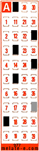 Volante ganador del sorteo 977 de Melate Retro
