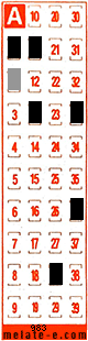 Volante ganador del sorteo 983 de Melate Retro